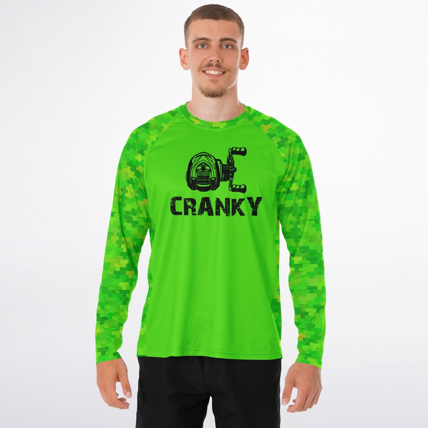 Cranky Baitcaster UPF40 Performance Fishing Long Sleeve T Shirt