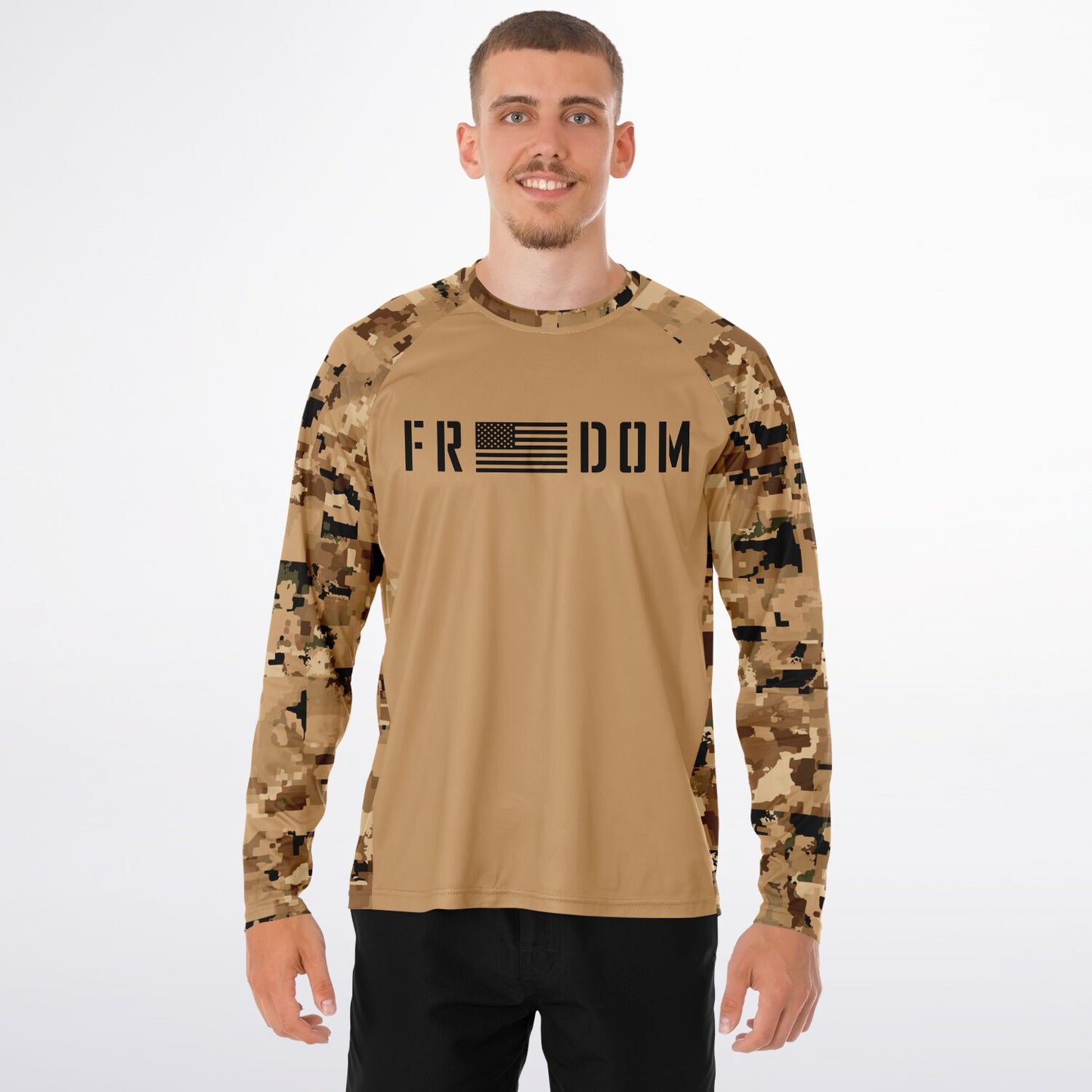 Men's Long Sleeve Performance Shirt - AOP