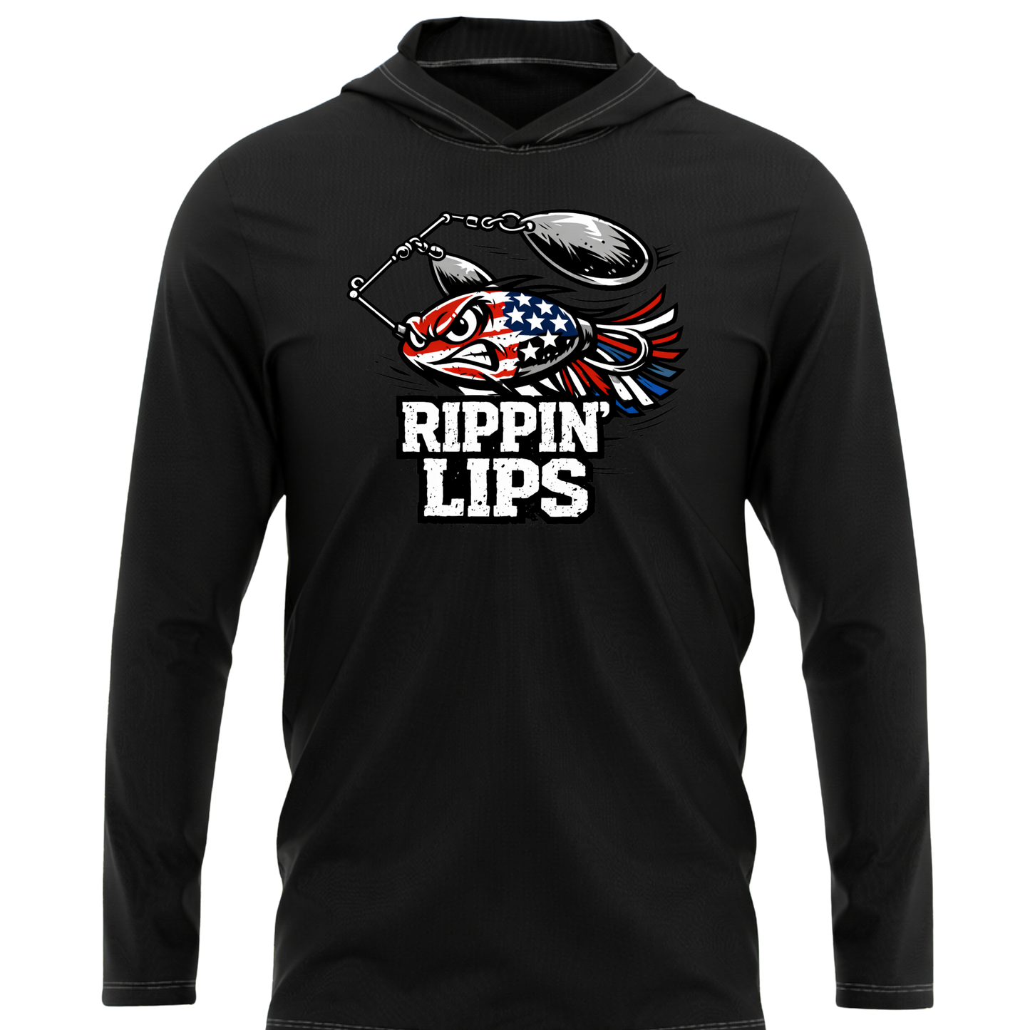 Rippin' Lips Spinnerbait SPF50 Performance Fishing Hoodie