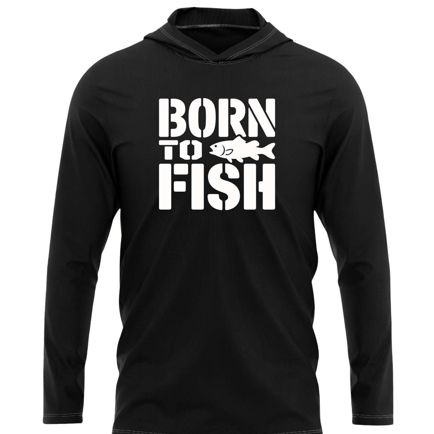 Born To Fish SPF50 Performance Fishing Hoodie