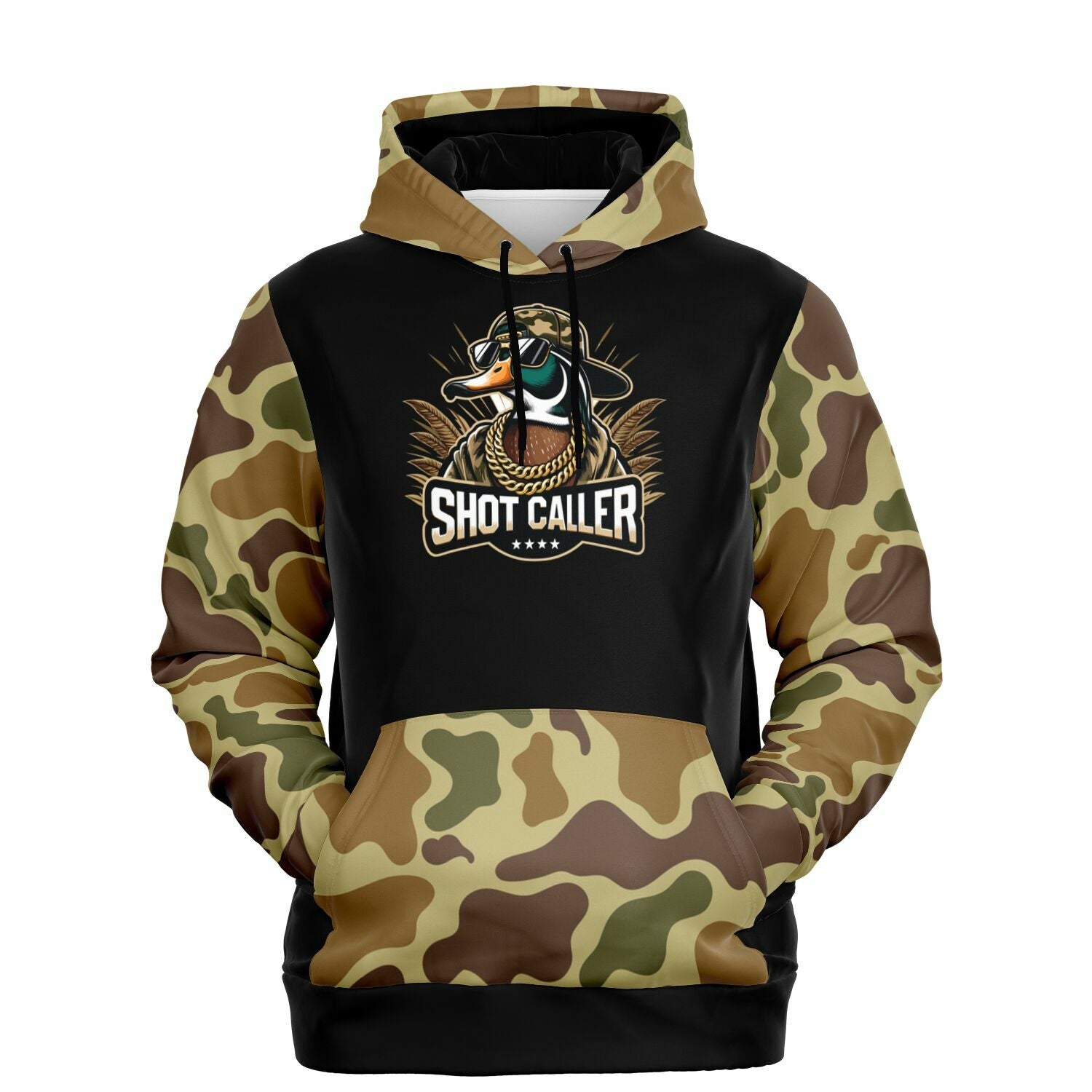 Shot Caller Retro Camo Duck Hunting Hoodie - Main Image