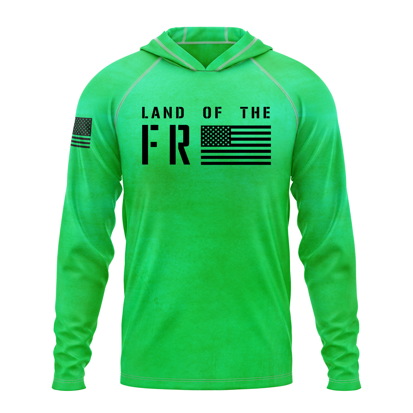 Land Of The Free SPF50 Patriotic Performance Hoodie