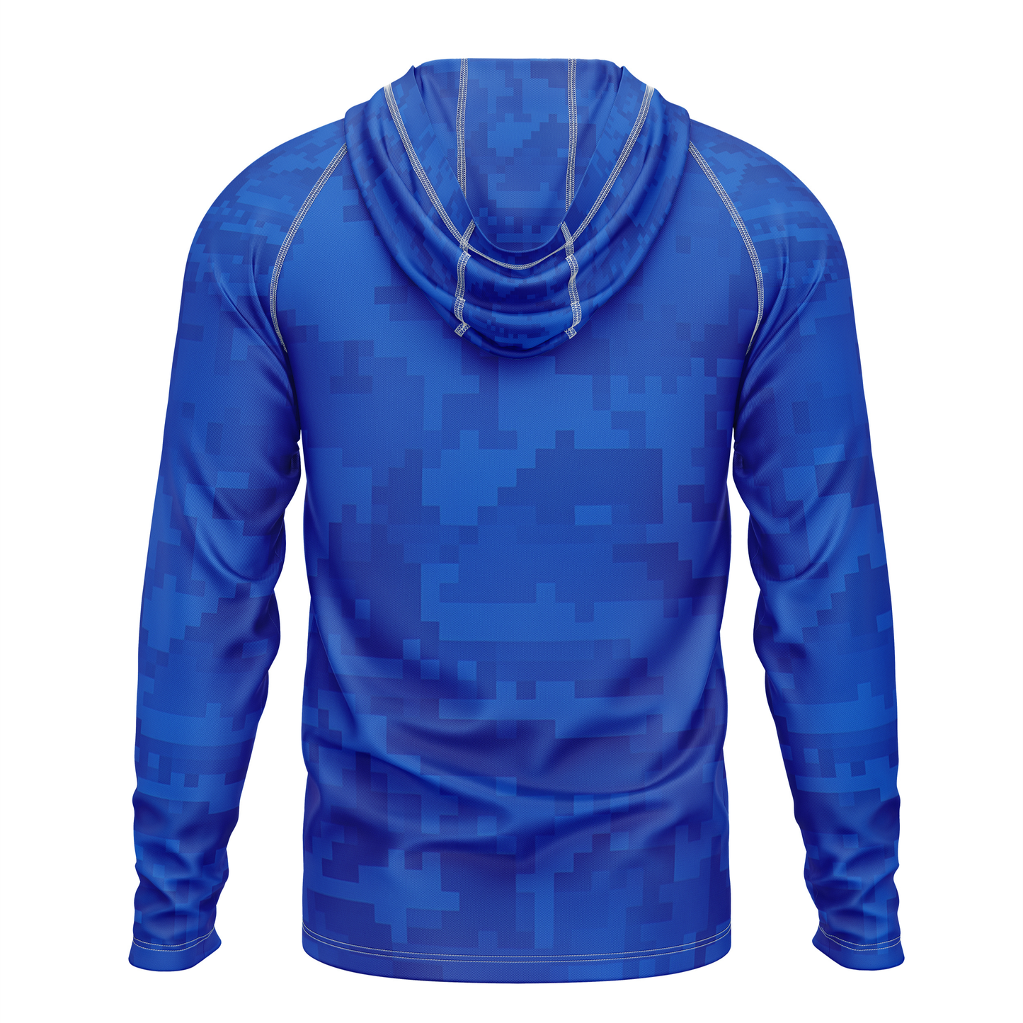 Cranky Crankbait SPF50 Performance Fishing Hoodie- Blue Camo