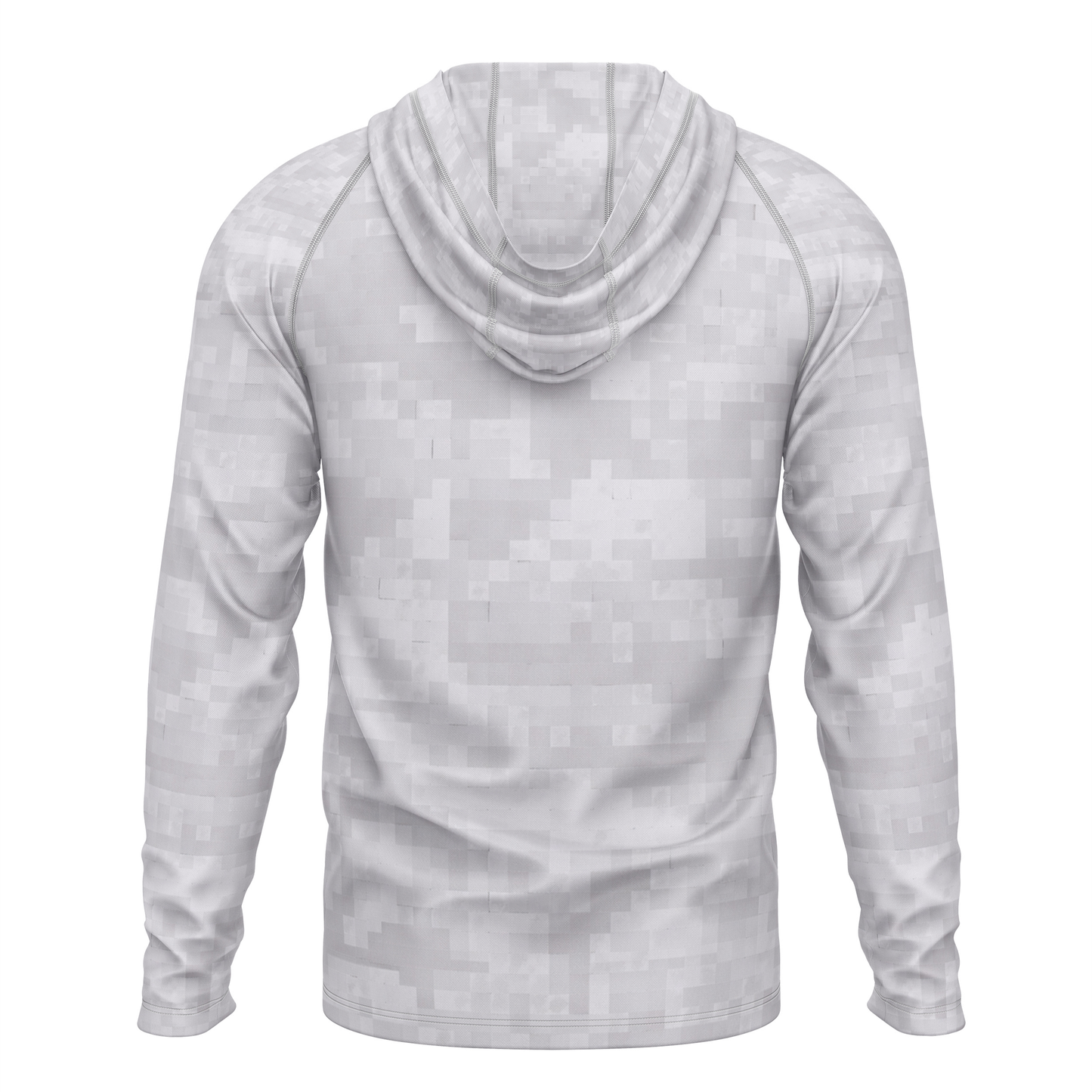 Cranky Crankbait SPF50 Performance Fishing Hoodie- Gray Camo