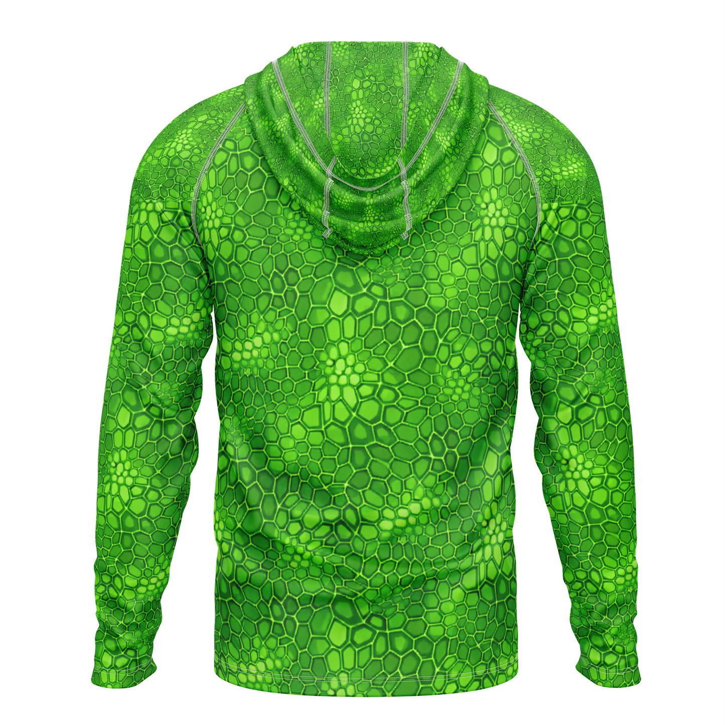 Only Bass SPF50 Performance Fishing Hoodie-Lime Green