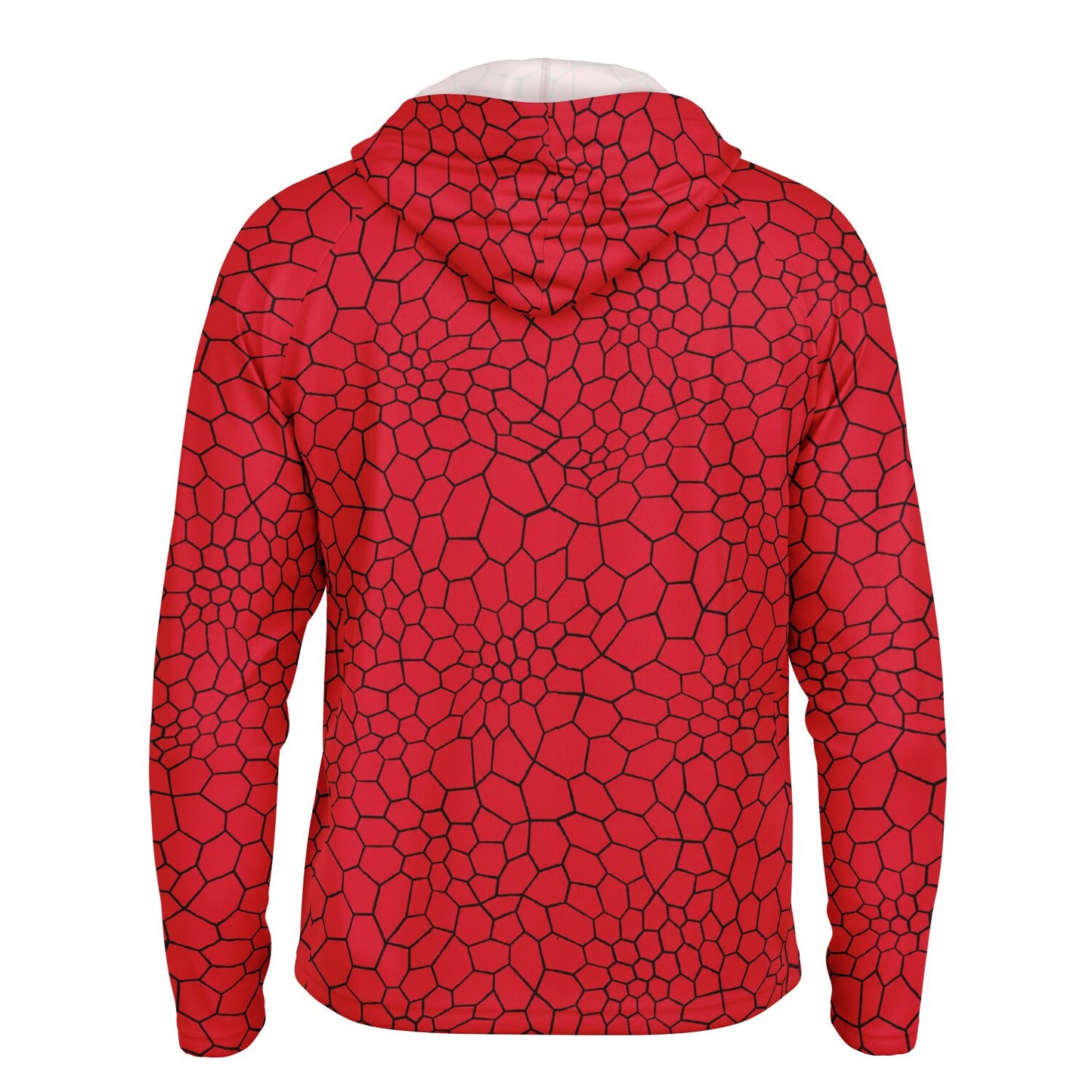 Cranky Crankbait SPF50 Performance Fishing Hoodie- Red