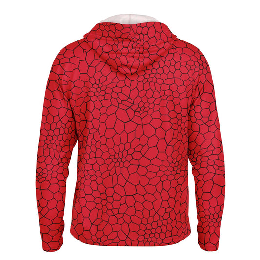 Cranky Crankbait SPF50 Performance Fishing Hoodie- Red