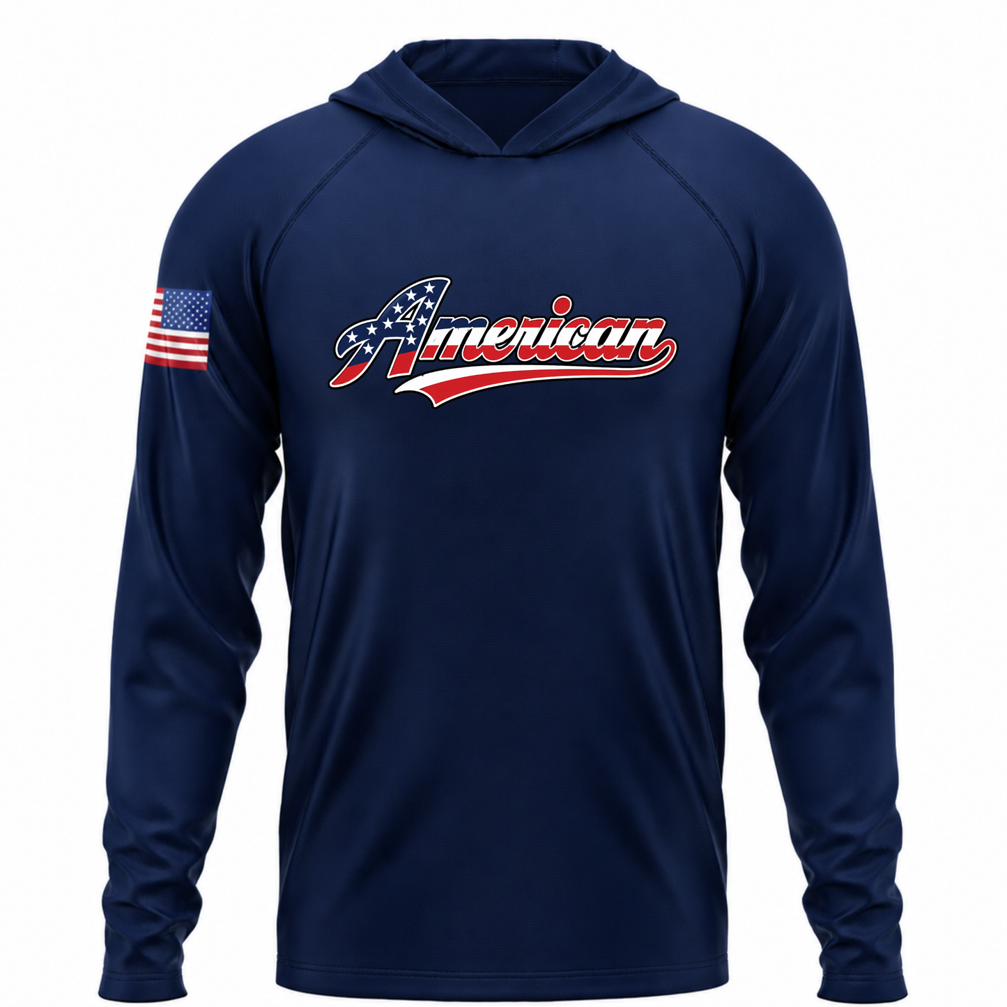American USA Patriotic Performance Hoodie