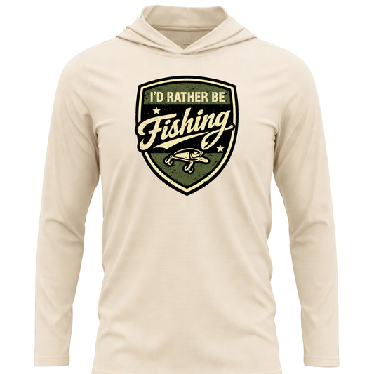 I'd Rather Be Fishing SPF50 Performance Fishing Hoodie