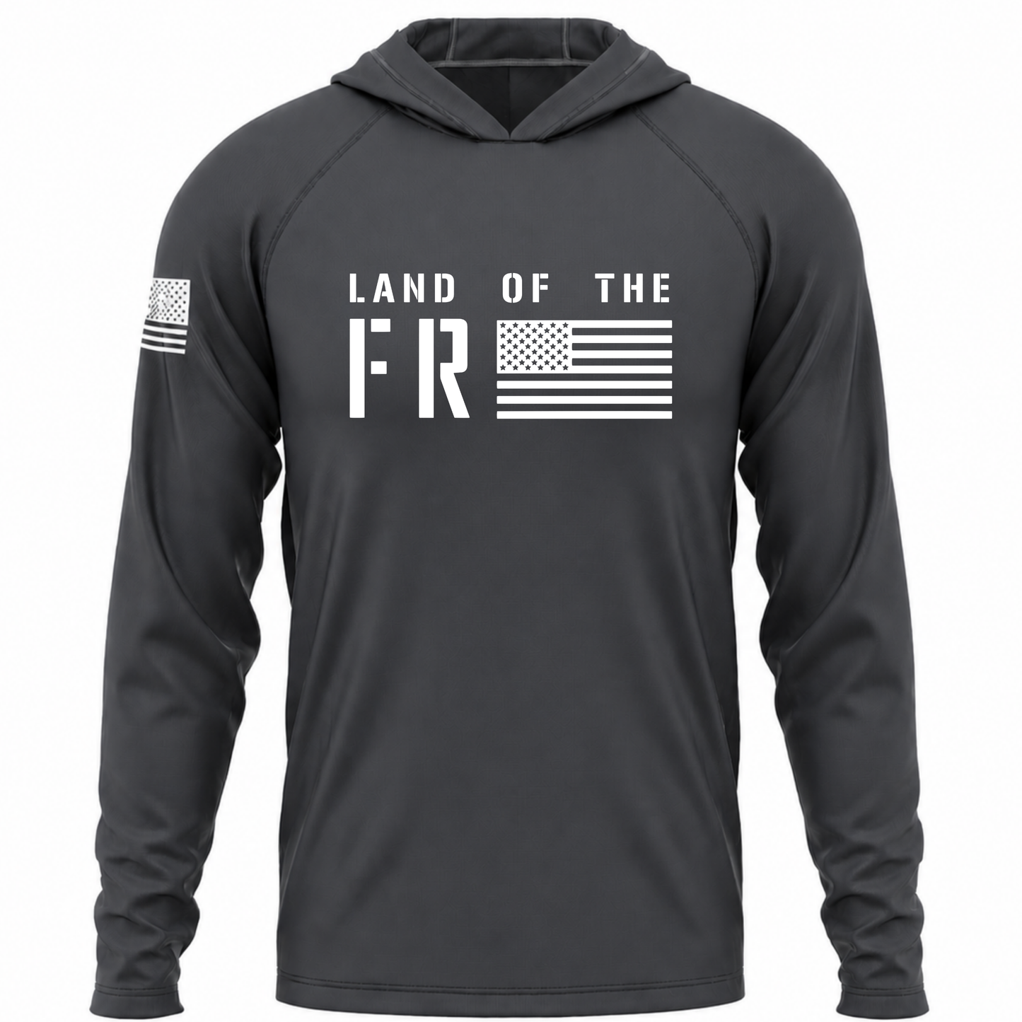 Land Of The Free Patriotic Performance Hoodie