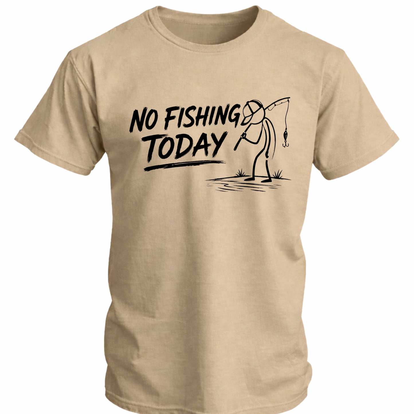 No Fishing Today Fishing Softstyle T-Shirt