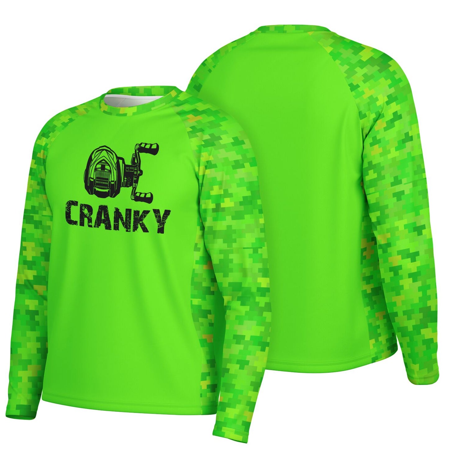 Cranky Baitcaster UPF40 Performance Fishing Long Sleeve T Shirt