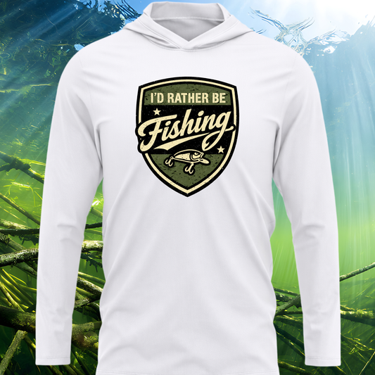 I'd Rather Be Fishing SPF50 Performance Fishing Hoodie