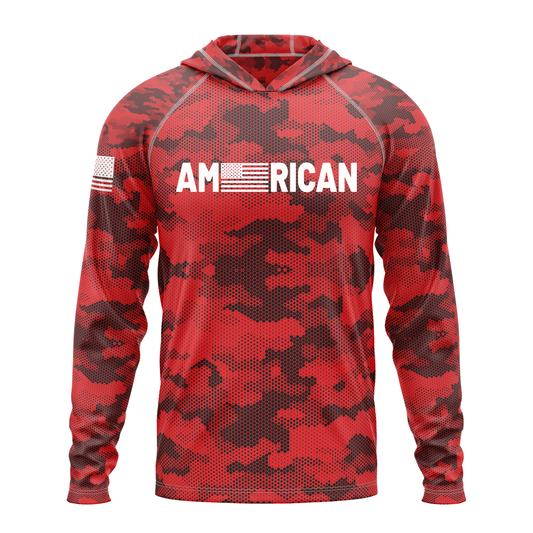 American SPF50 Patriotic Performance Hoodie