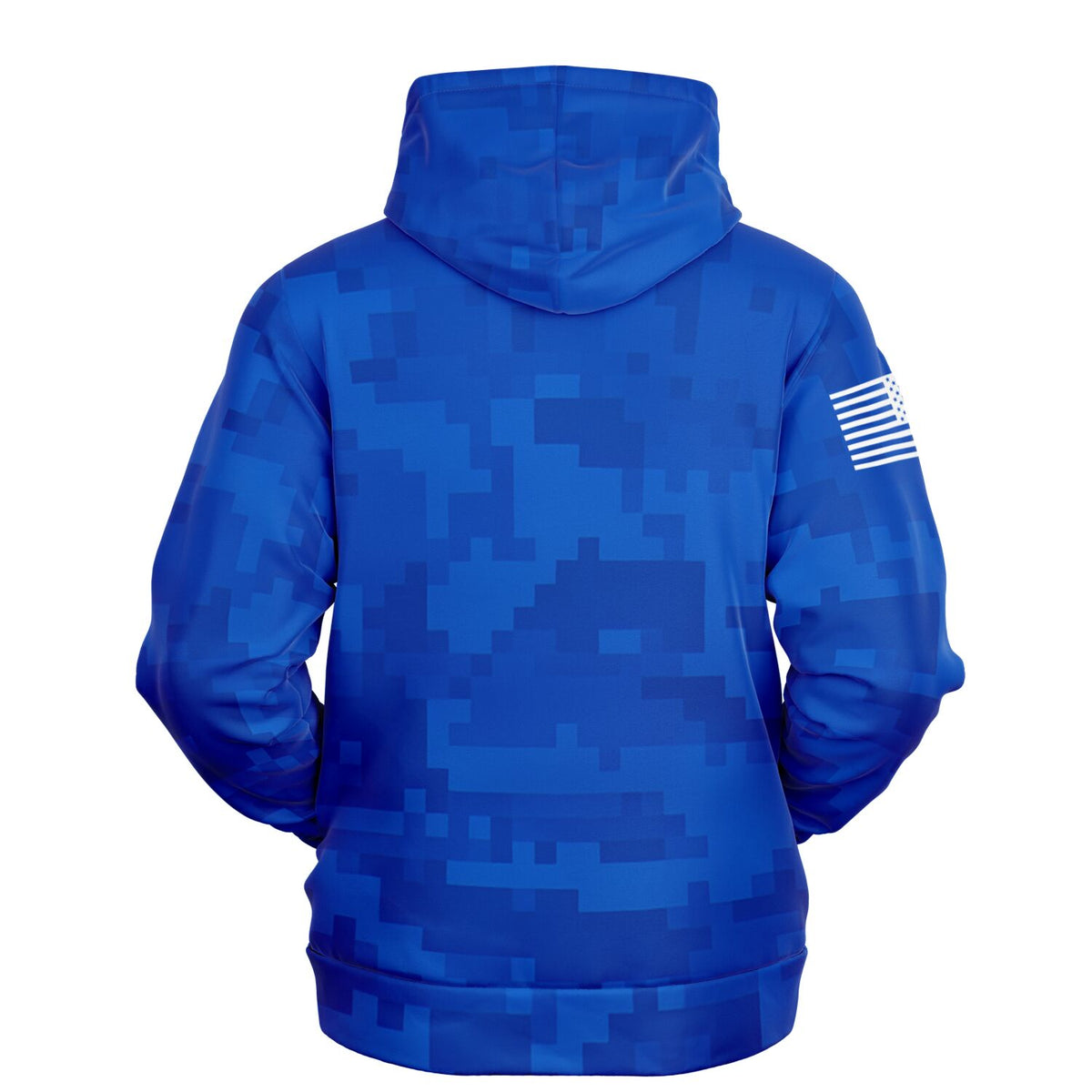 Cranky Coldwater Fishing Hoodie-Blue Camo