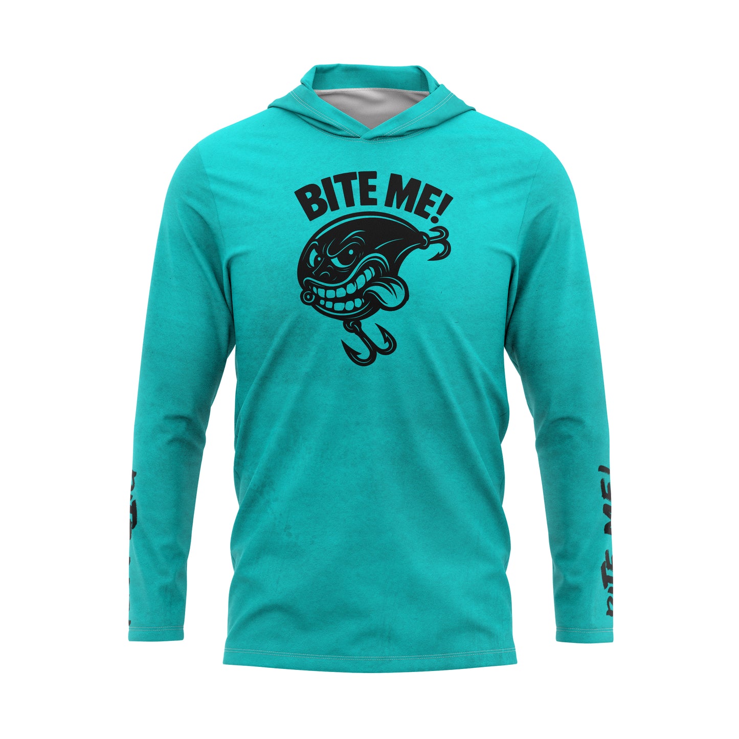 Bite Me Crankbait SPF50 Performance Fishing Hoodie