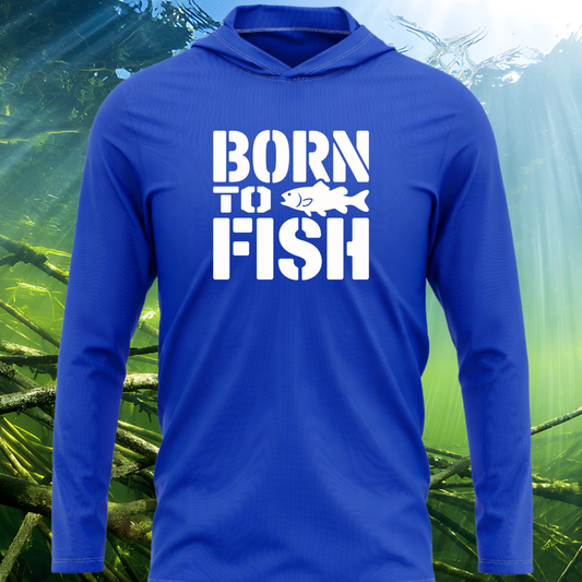 Born To Fish SPF50 Performance Fishing Hoodie