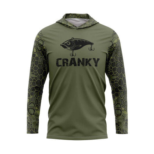 Cranky Crankbait SPF50 Performance Fishing Hoodie