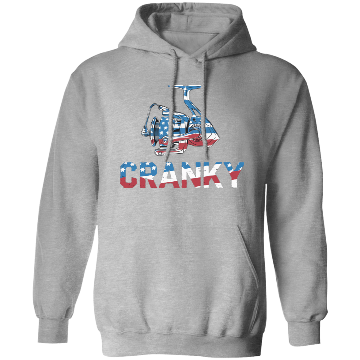 Cranky USA Fishing Reel Fishing Hoodie