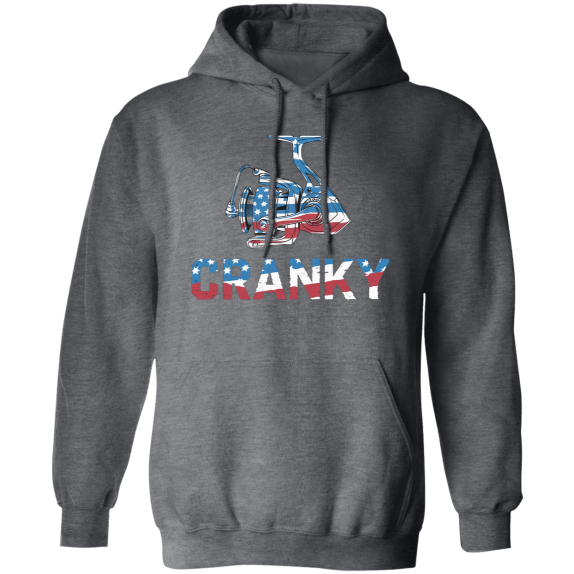 Cranky USA Fishing Reel Fishing Hoodie