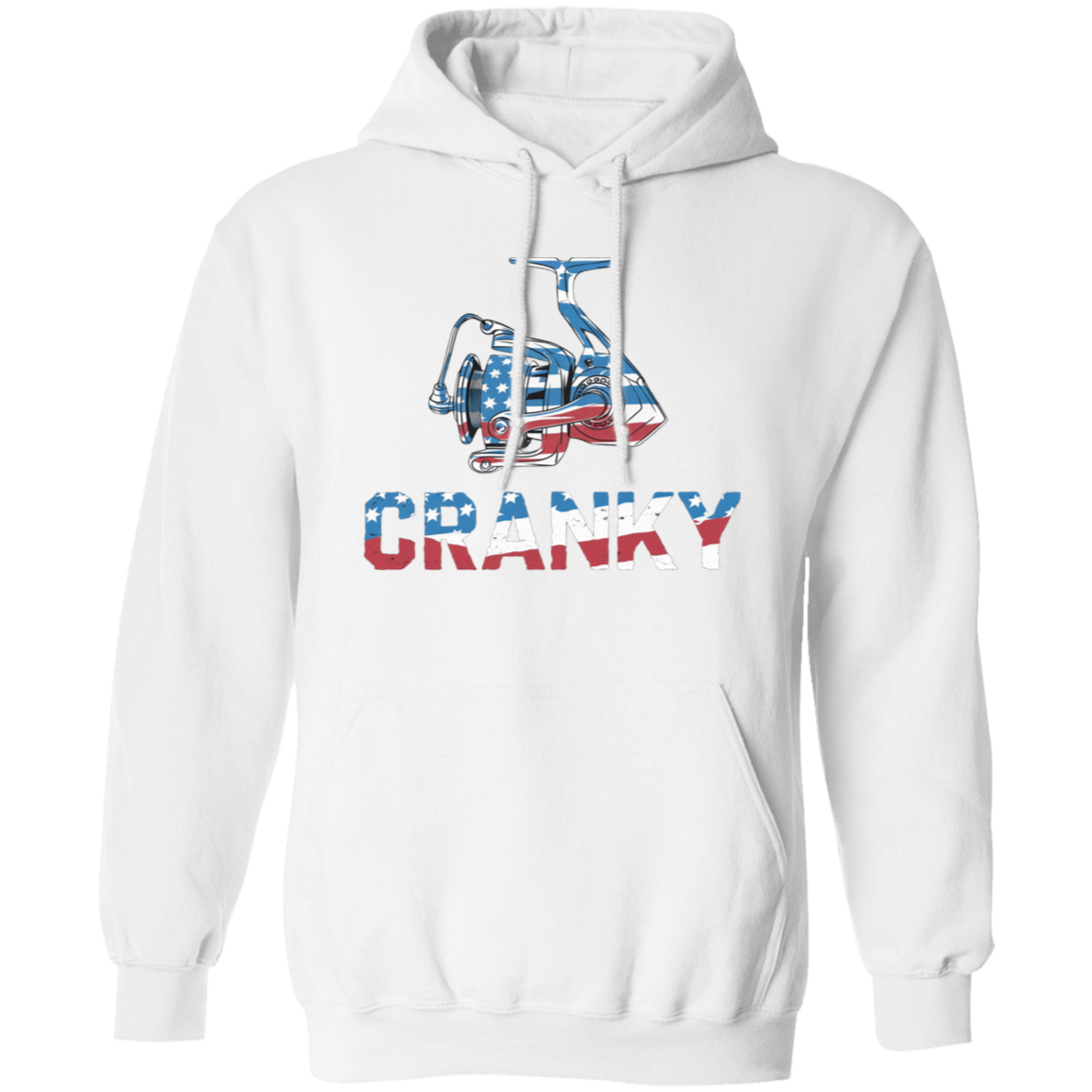 Cranky USA Fishing Reel Fishing Hoodie