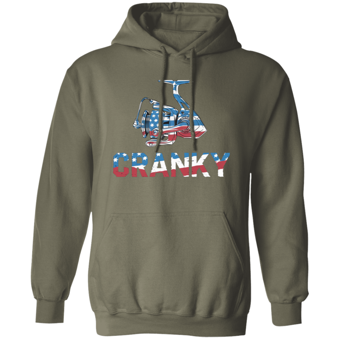 Cranky USA Fishing Reel Fishing Hoodie