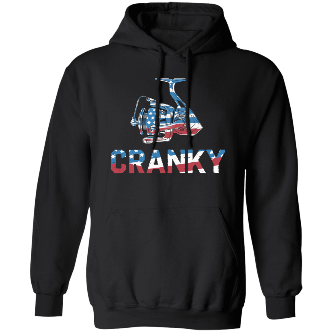 Cranky USA Fishing Reel Fishing Hoodie
