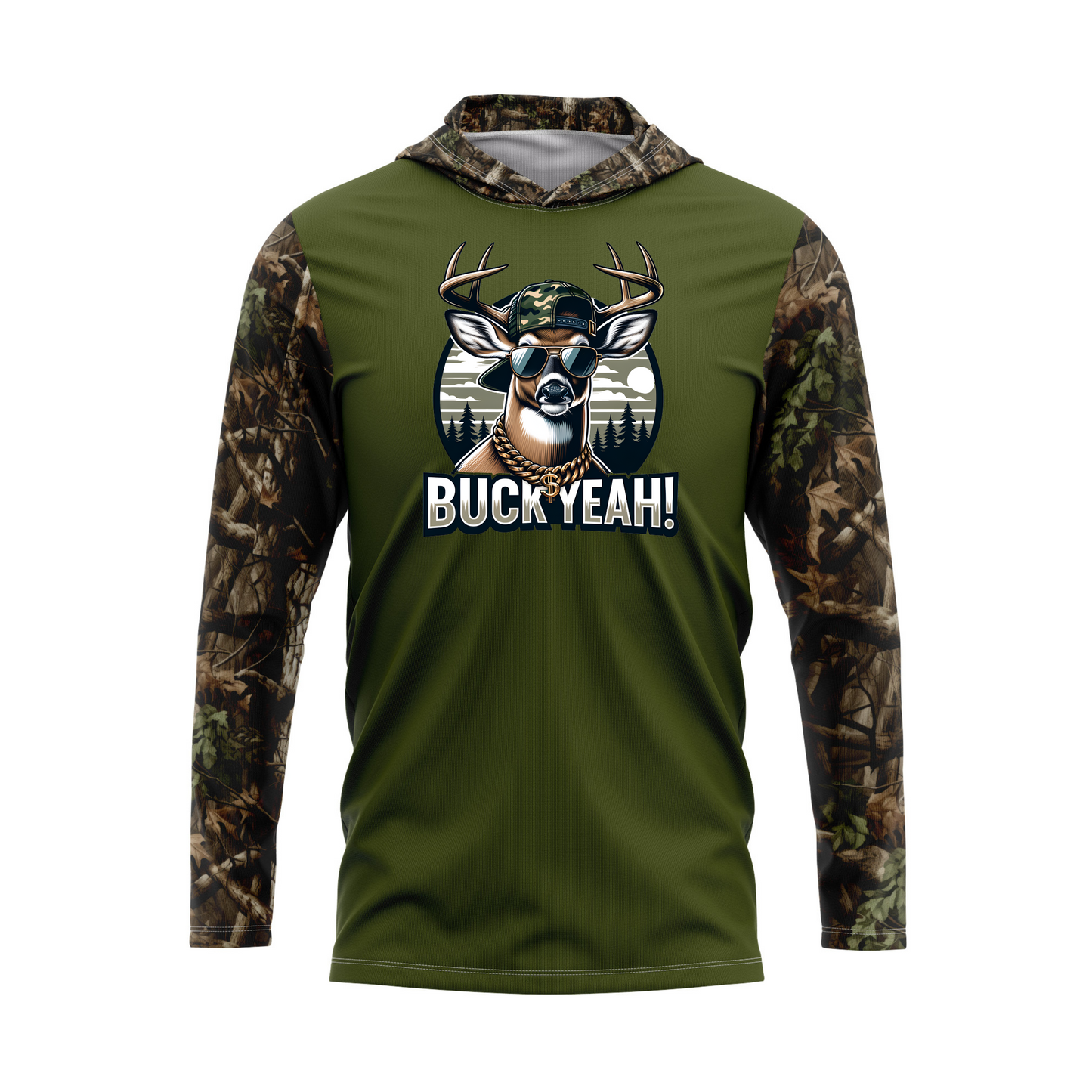 Buck Yeah! SPF50 Deer Hunting Performance Hoodie