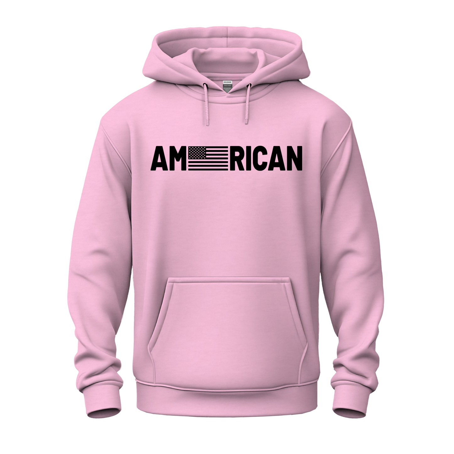 American Pullover Hoodie (Black Design)