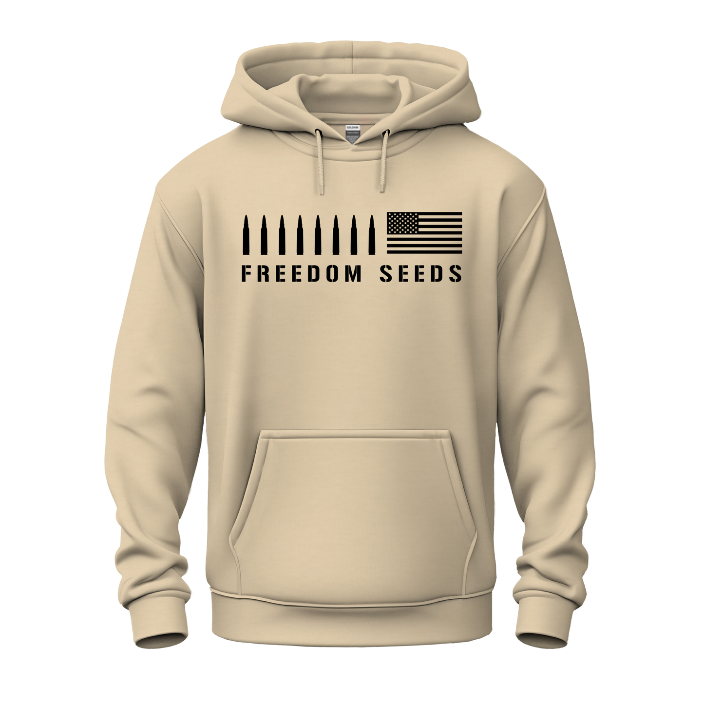 Freedom Seeds Pullover Hoodie (Black Design)