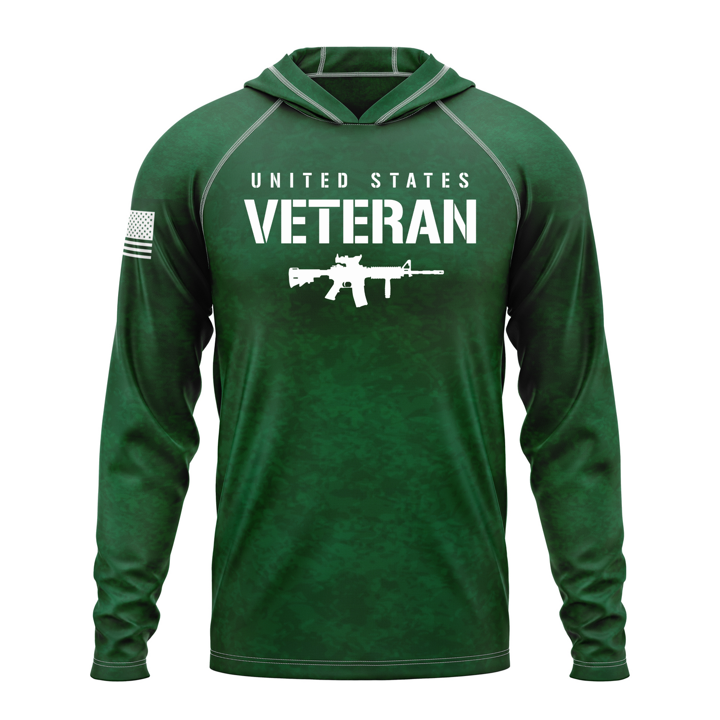 US Veteran SPF50 Patriotic Performance Hoodie