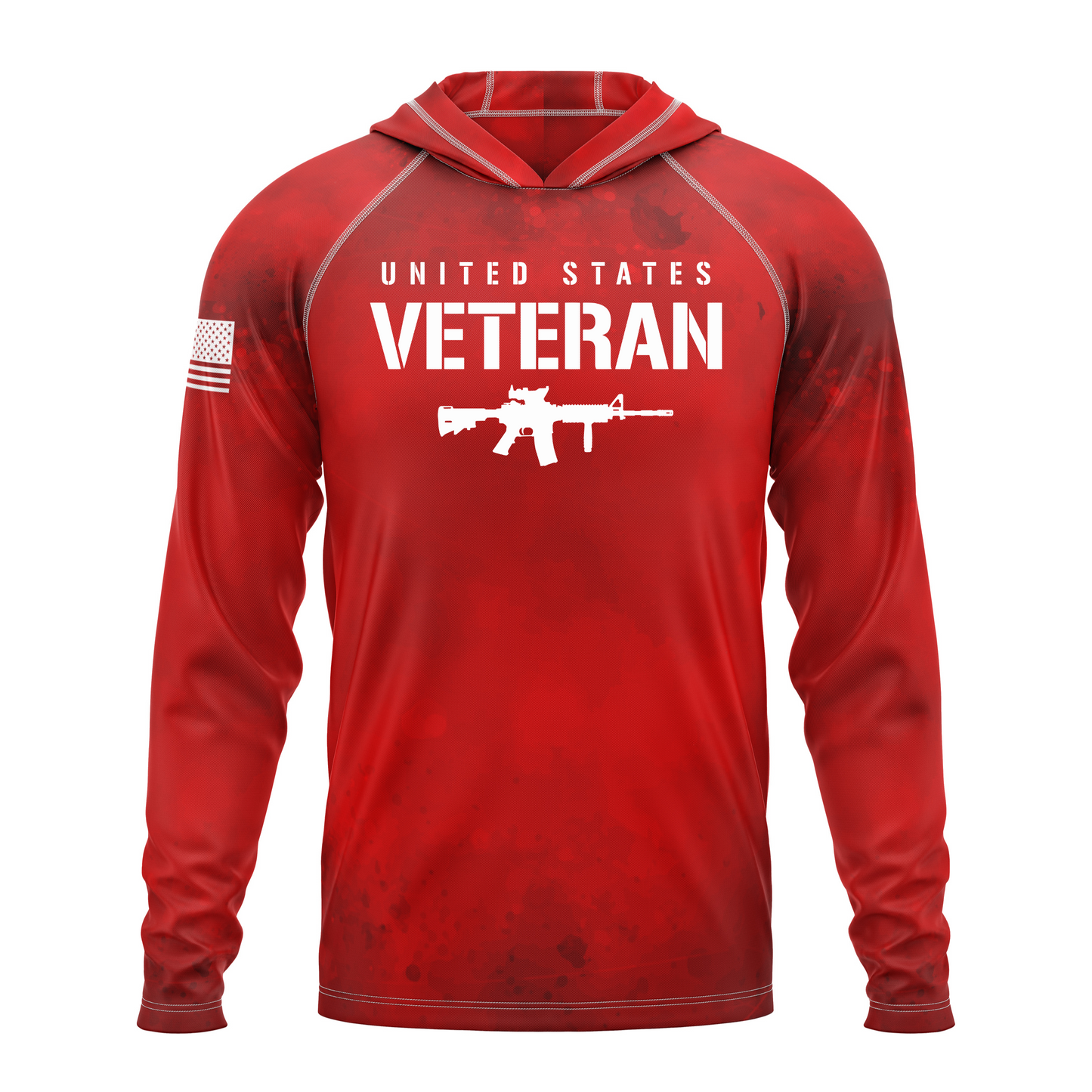 US Veteran SPF50 Patriotic Performance Hoodie