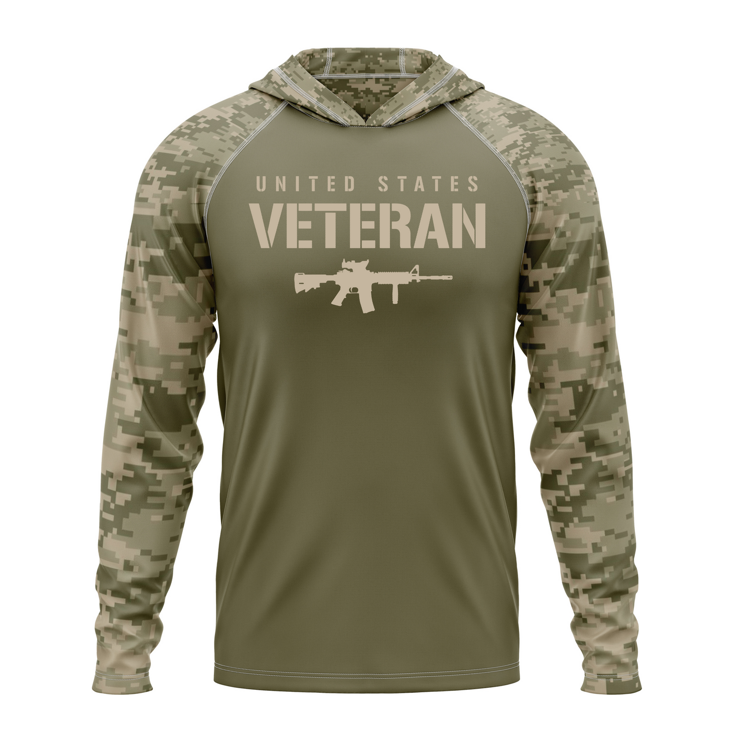 US Veteran SPF50 Patriotic Performance Hoodie