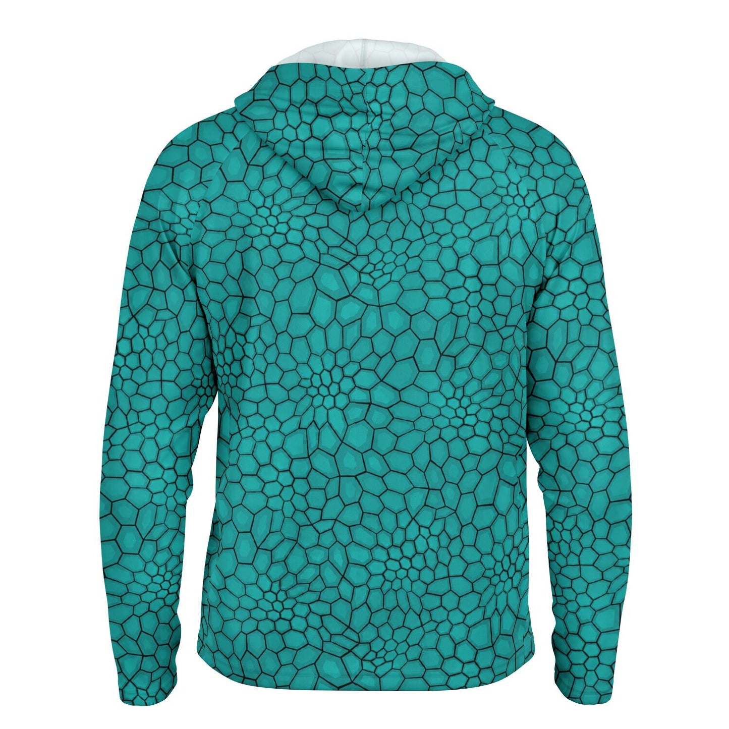 Cranky Crankbait SPF50 Performance Fishing Hoodie- Teal