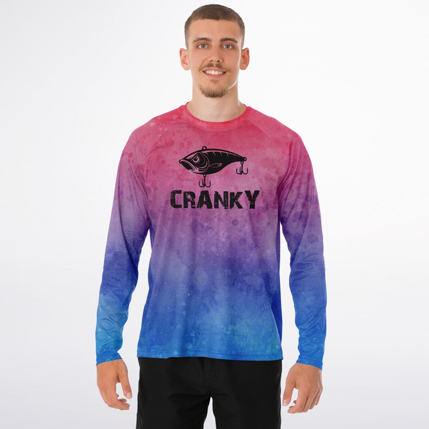 Cranky Crankbait UPF40 Performance Fishing Long Sleeve Tee