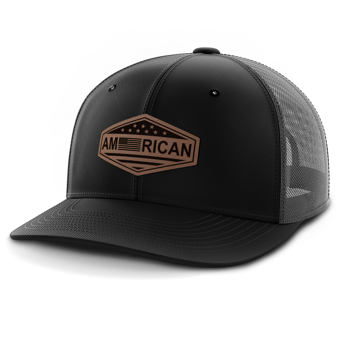 American, Leather Patch Hat