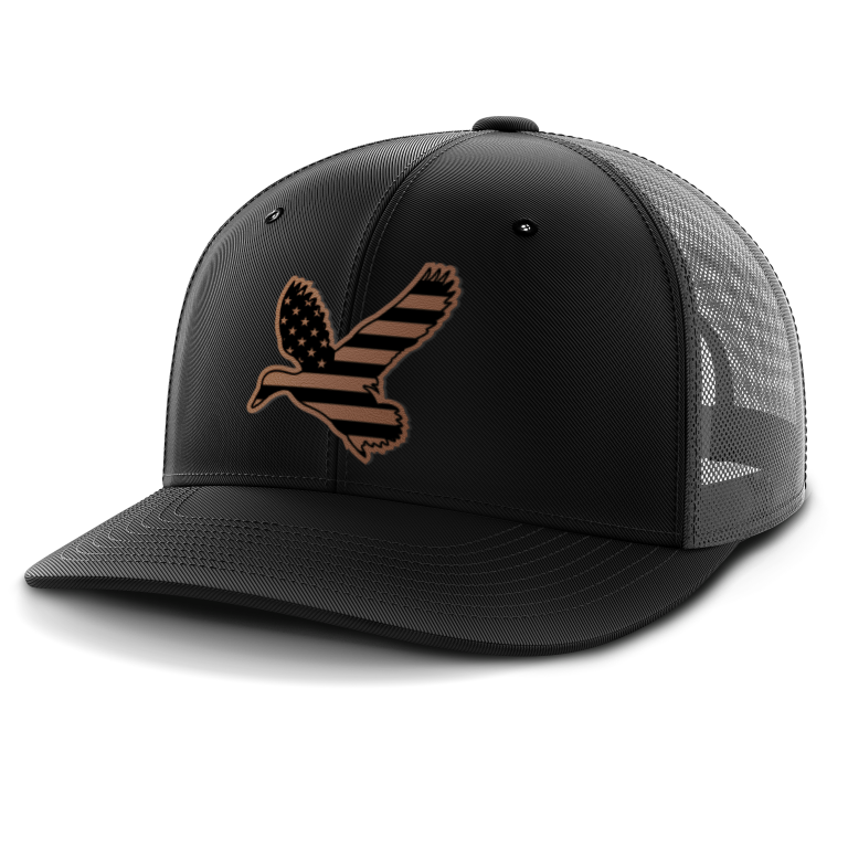 Duck Flag, Duck Hunting, Leather Patch Hat