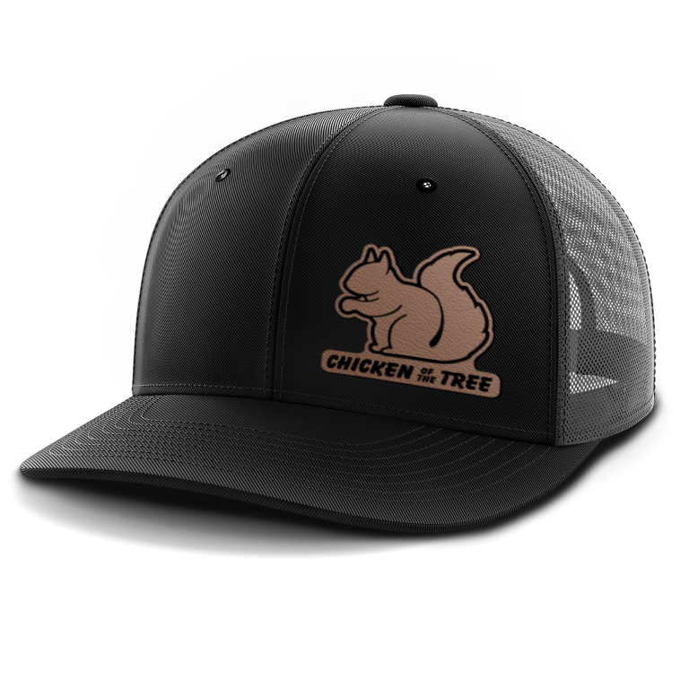 Chicken of the Tree, Squirrel Hunting, Leather Patch Hat