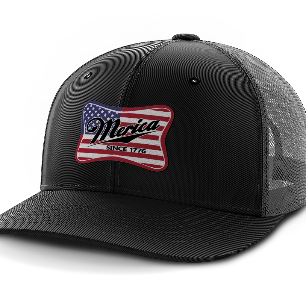 Merica, Leather Patch Hat