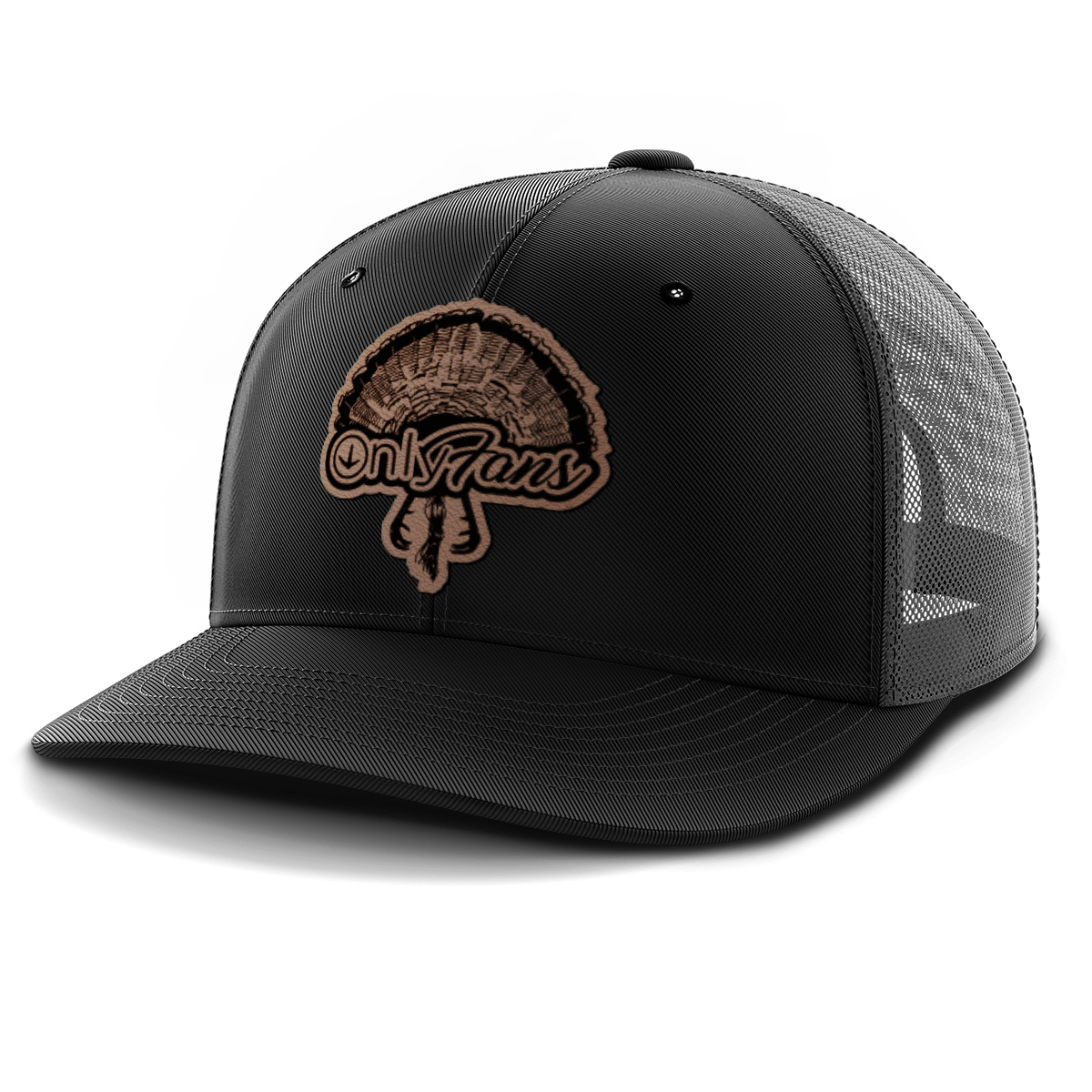 Only Fans, Turkey Hunting, Leather Patch Hat