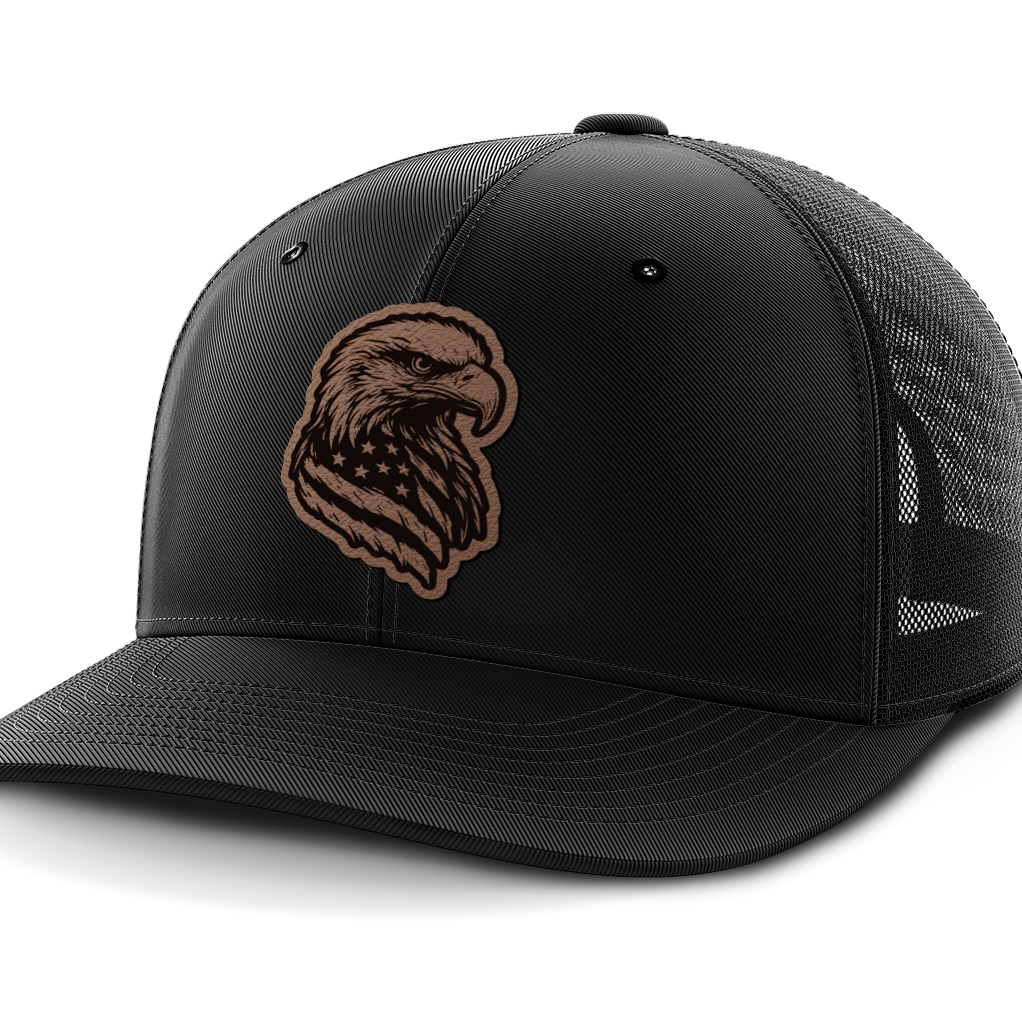 Eagle Flag, Leather Patch Hat
