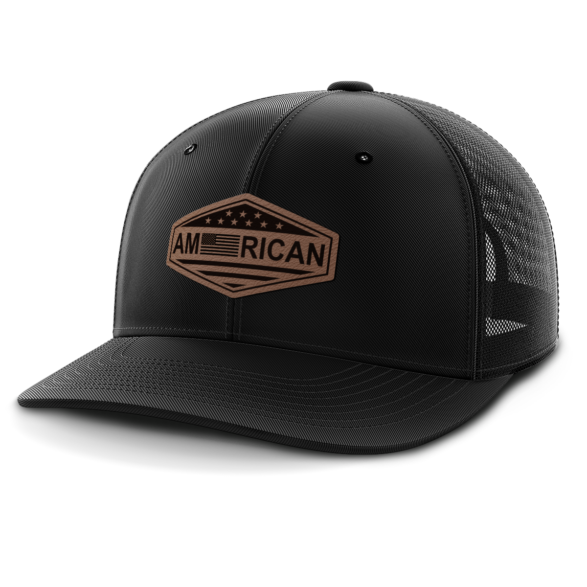 American, Leather Patch Hat