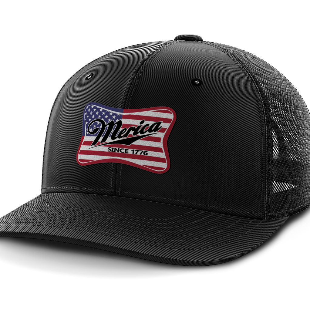 Merica, Leather Patch Hat