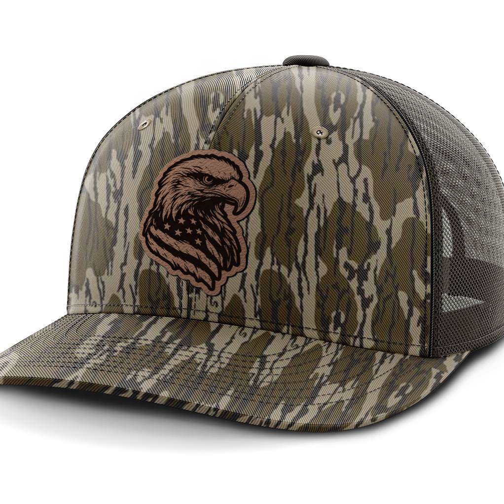 Eagle Flag, Leather Patch Hat