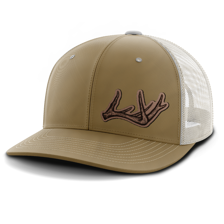 Antlers, Deer & Shed Hunting, Leather Patch Hat