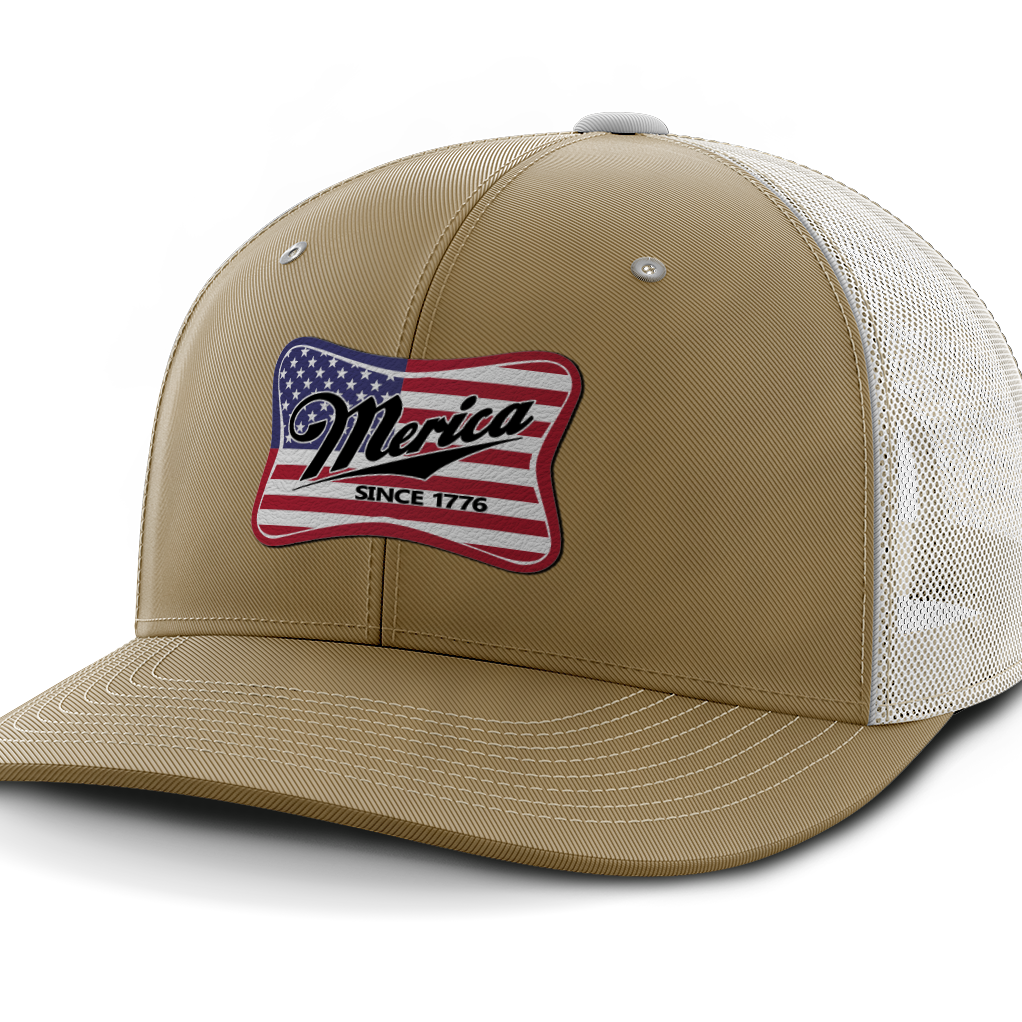 Merica, Leather Patch Hat
