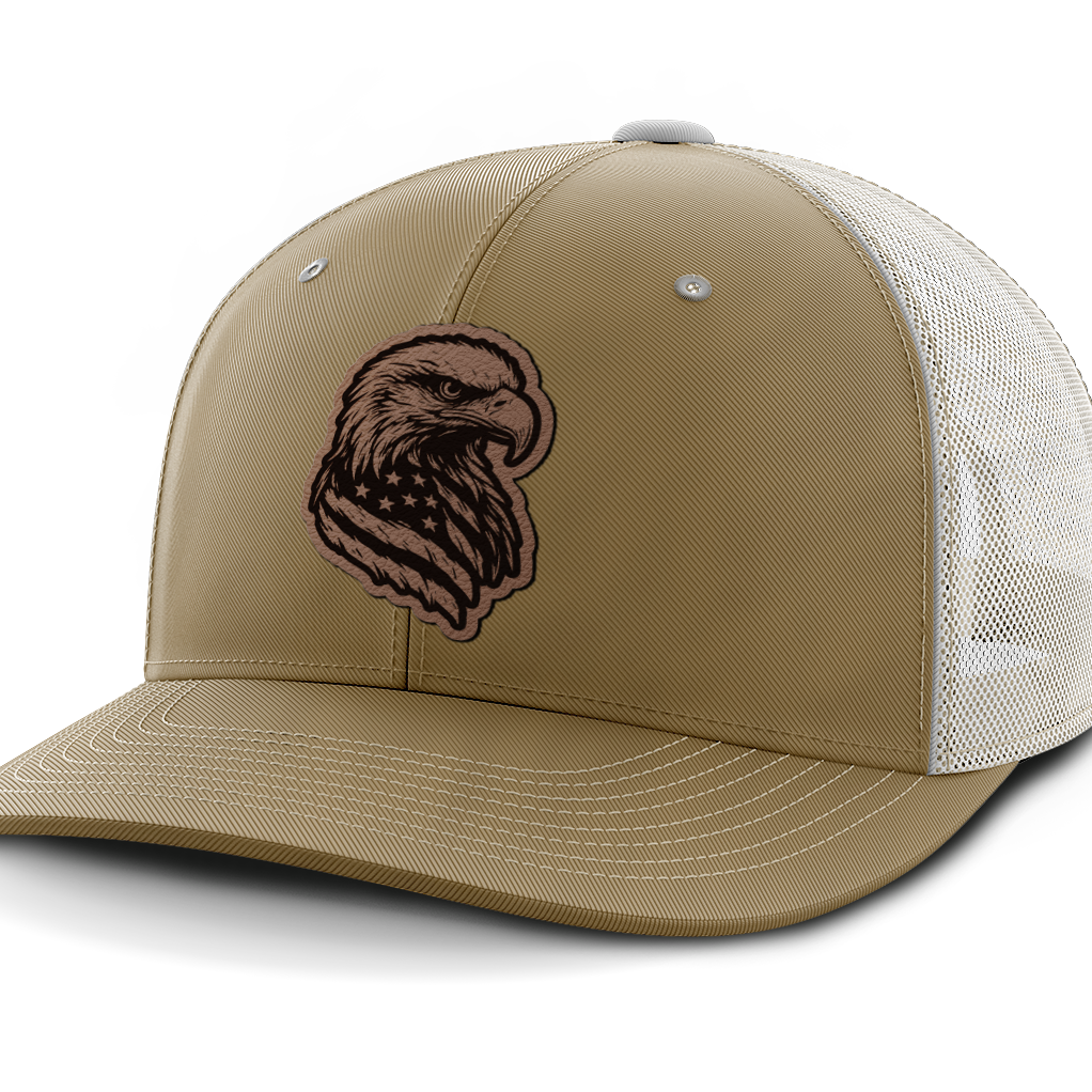 Eagle Flag, Leather Patch Hat