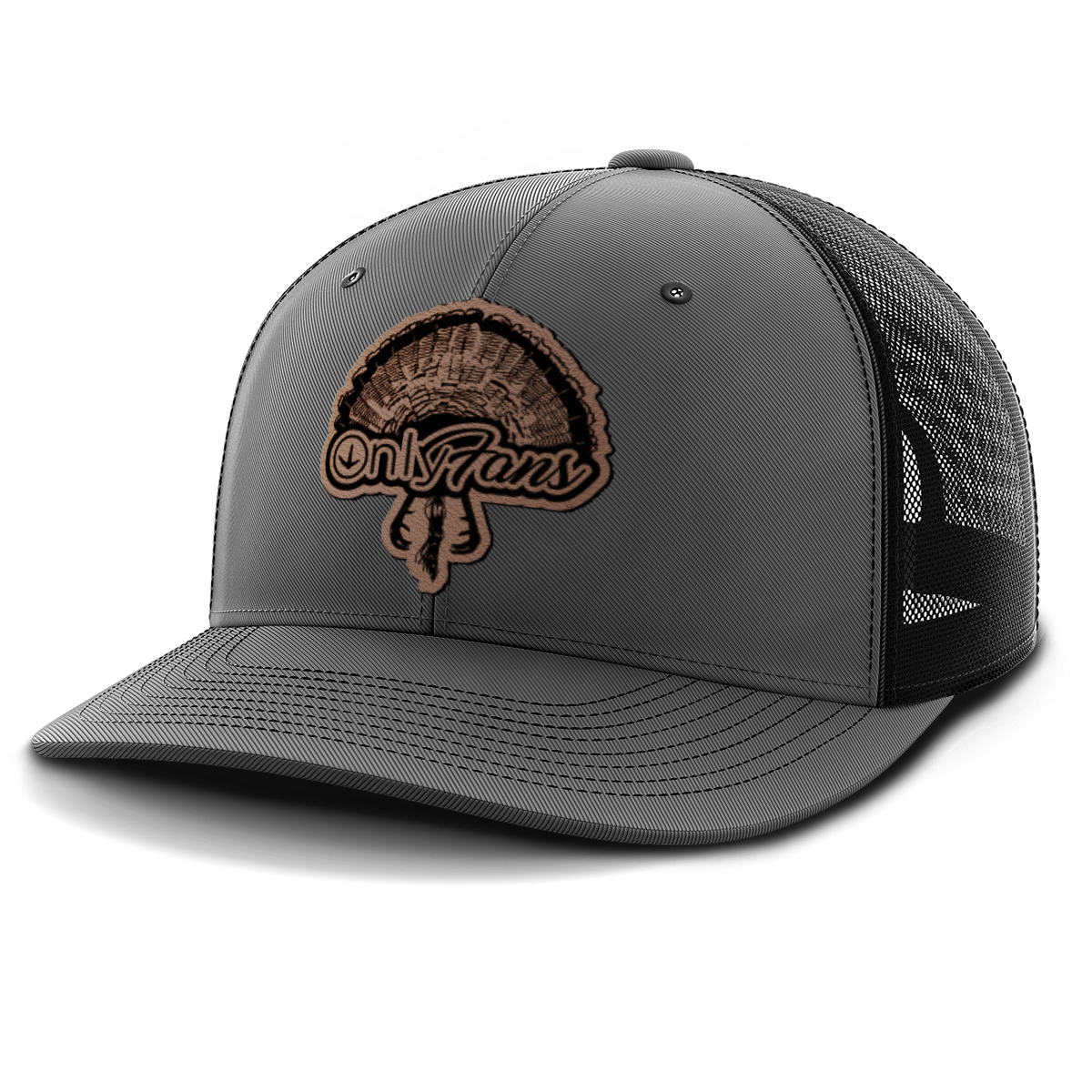 Only Fans, Turkey Hunting, Leather Patch Hat