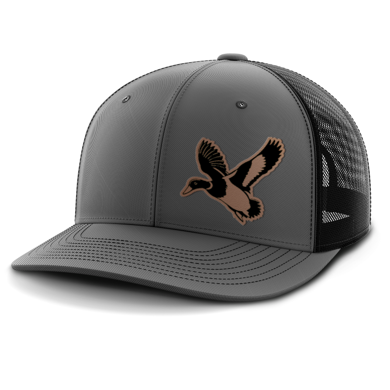 Mallard (left), Duck Hunting, Leather Patch Hat