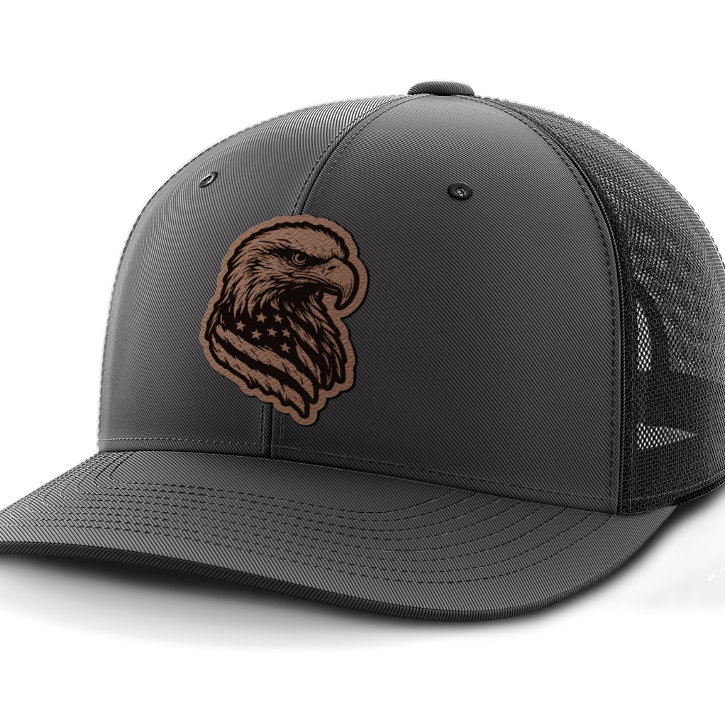 Eagle Flag, Leather Patch Hat